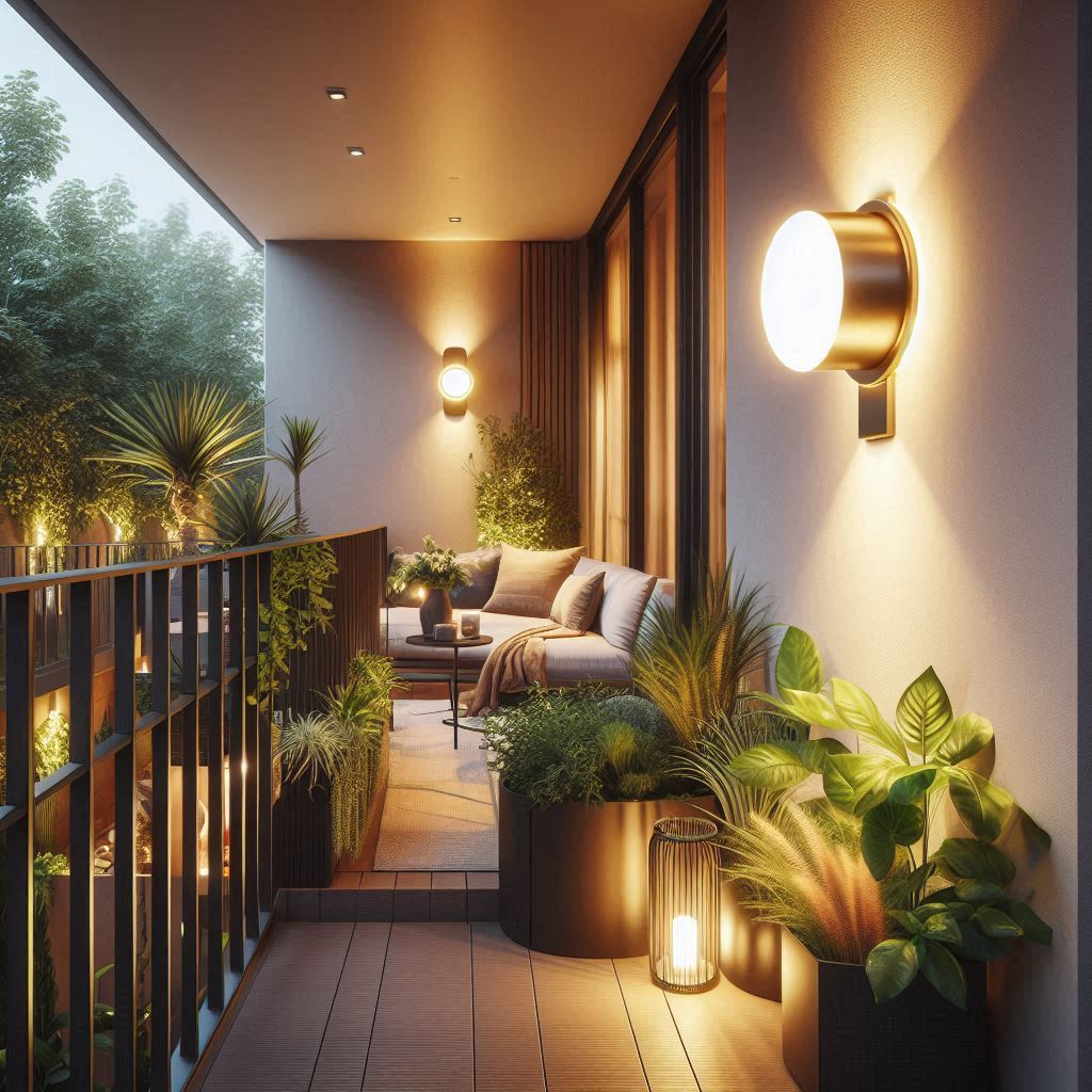 Blissful Balcony:  Wall Light Ideas for the Perfect Balcony Vibe.