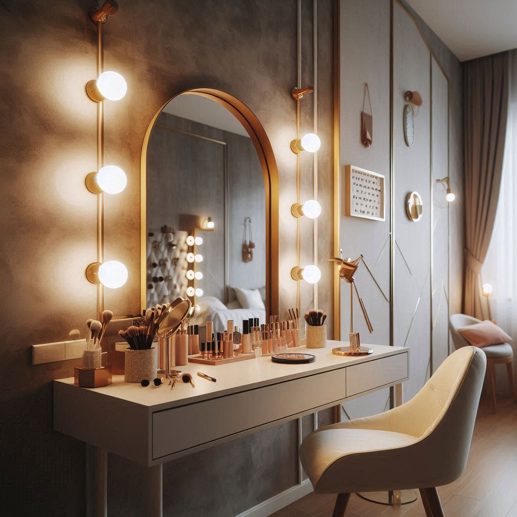 Dazzling Dressing: Tailored Wall Lighting for Dressing Spaces.