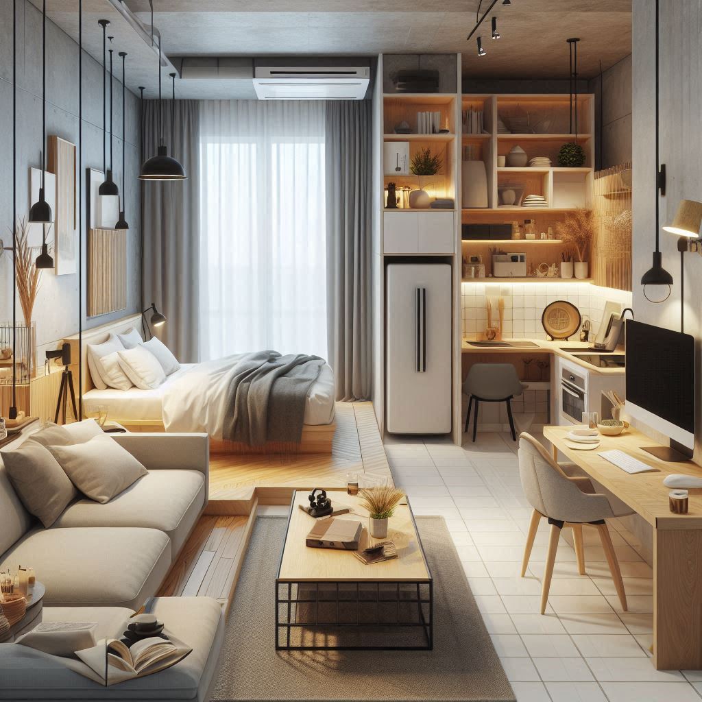 Studio Sophistication: Wall Lights to Map Your Studio Apartment.